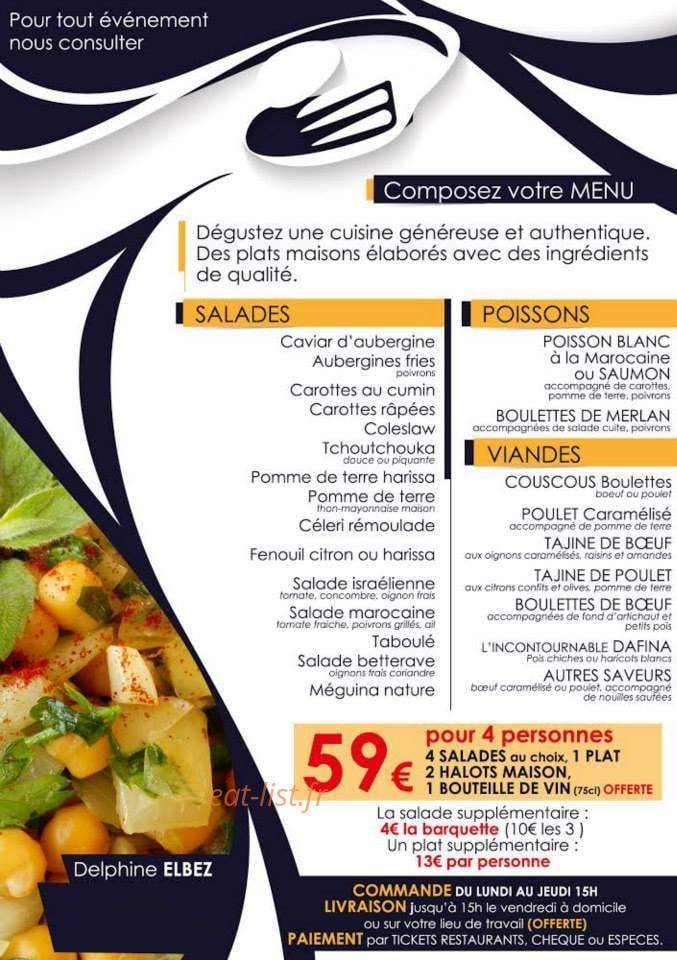 Les saveurs de simy — carte page 2