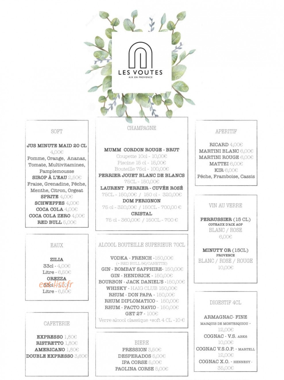 Les Voûtes — carte page 4