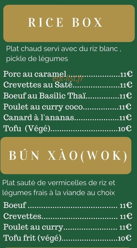 Long Bún — carte page 3