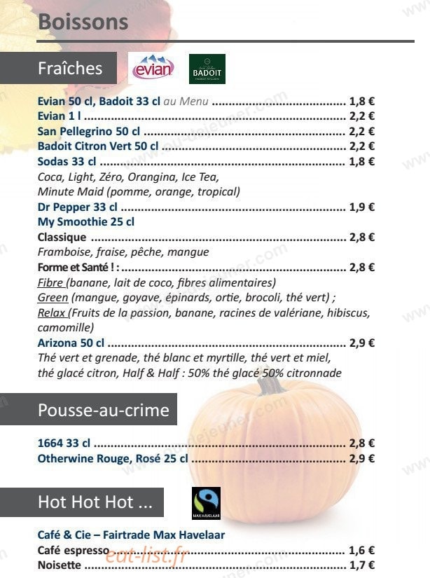 Lunch & Cie — carte page 6