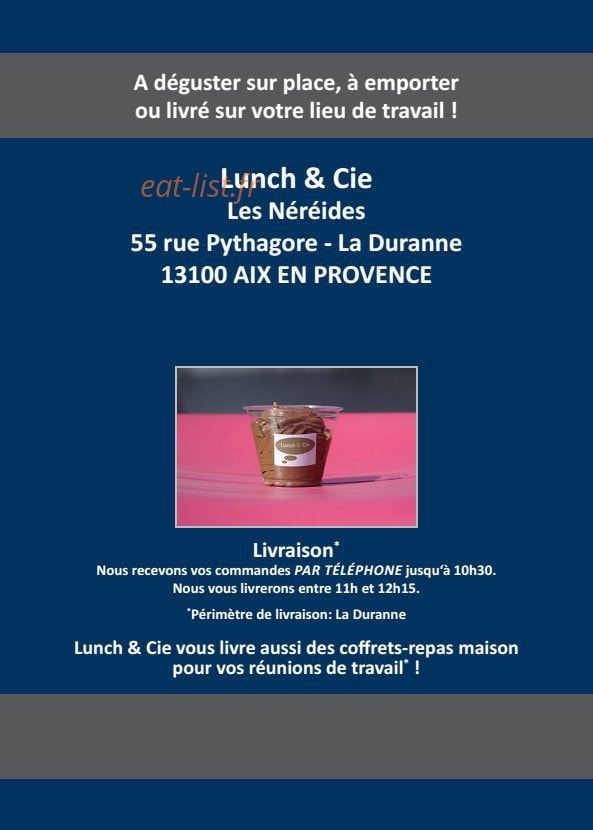 Lunch & Cie — carte page 8