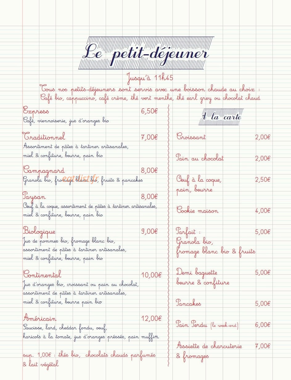 Ma Première Cantine — carte page 9
