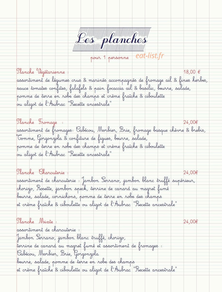 Ma Première Cantine — carte page 2