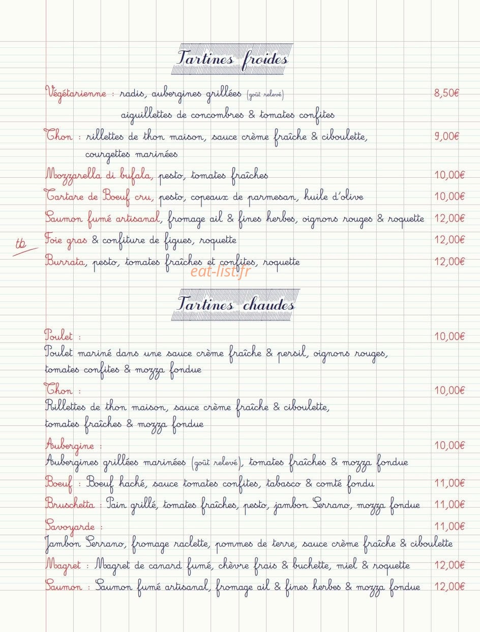 Ma Première Cantine — carte page 4