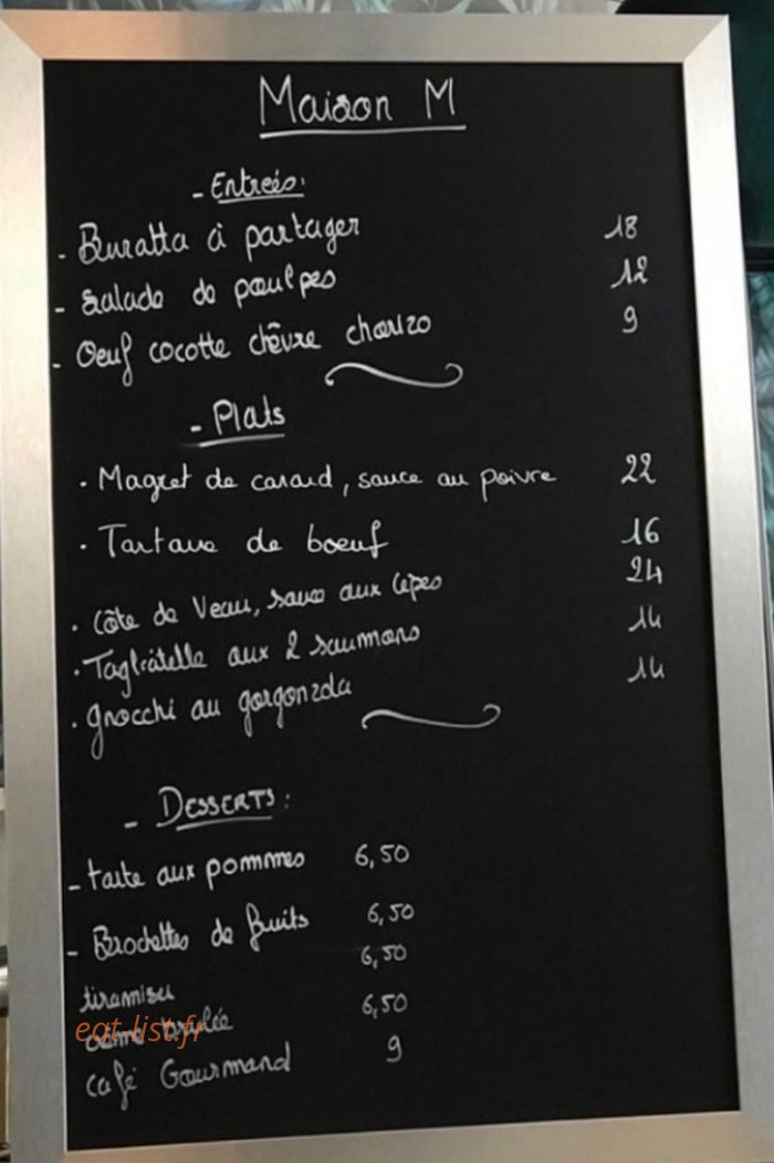 Maison M — carte page 1