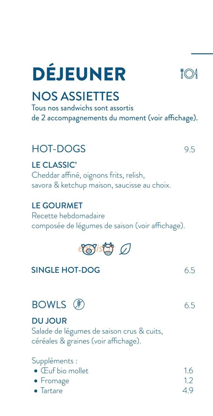 Maison Nosh — carte page 2