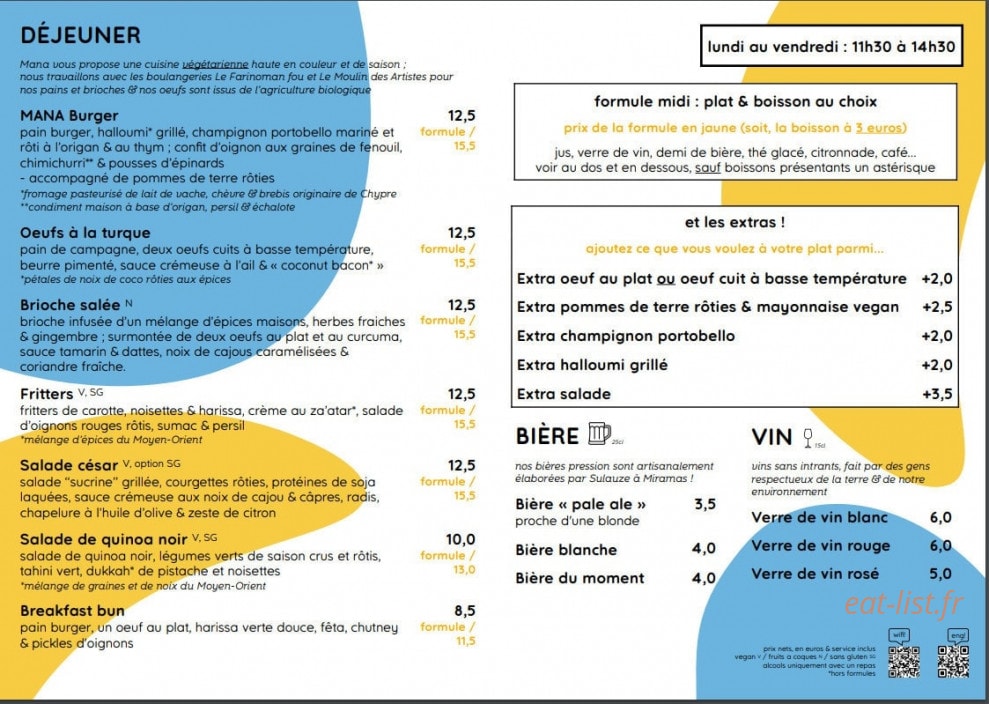 Mana Espresso — carte page 4