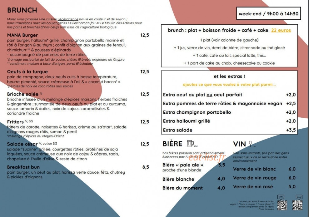 Mana Espresso — carte page 6