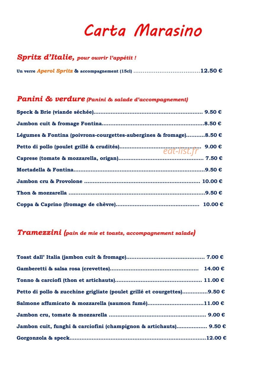 Marasino — carte page 1