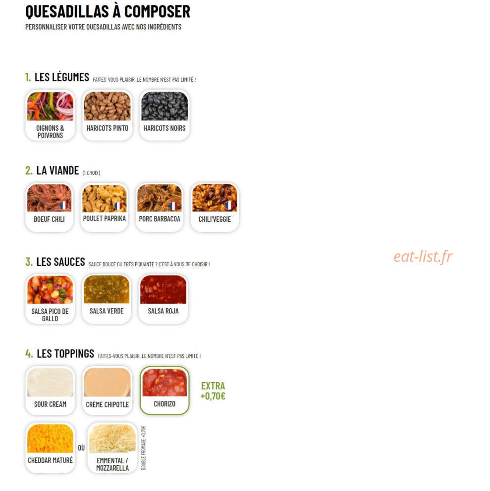 Nachos — carte page 4