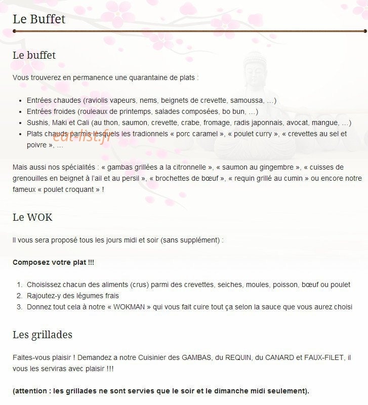New Saigon — carte page 1