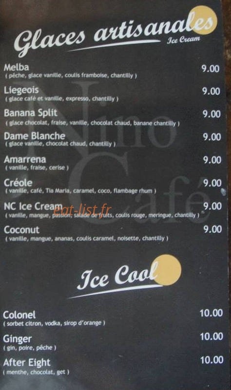 Nino café — carte page 4