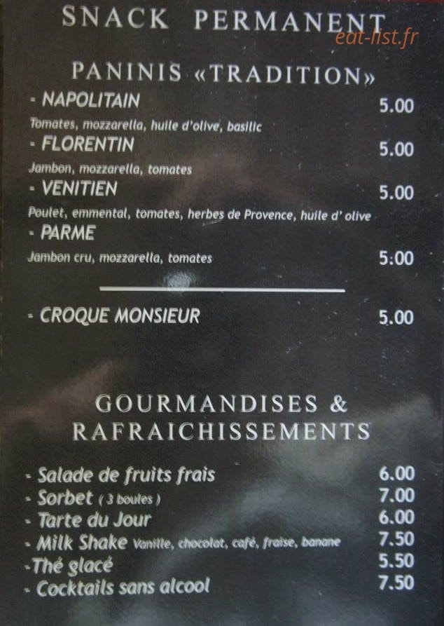 Nino café — carte page 3