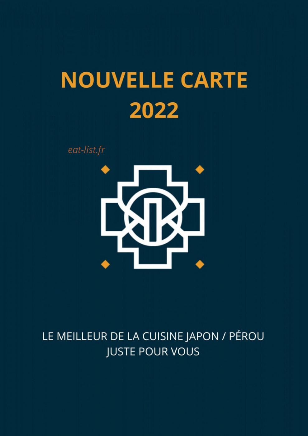 NKI sushi — carte page 1