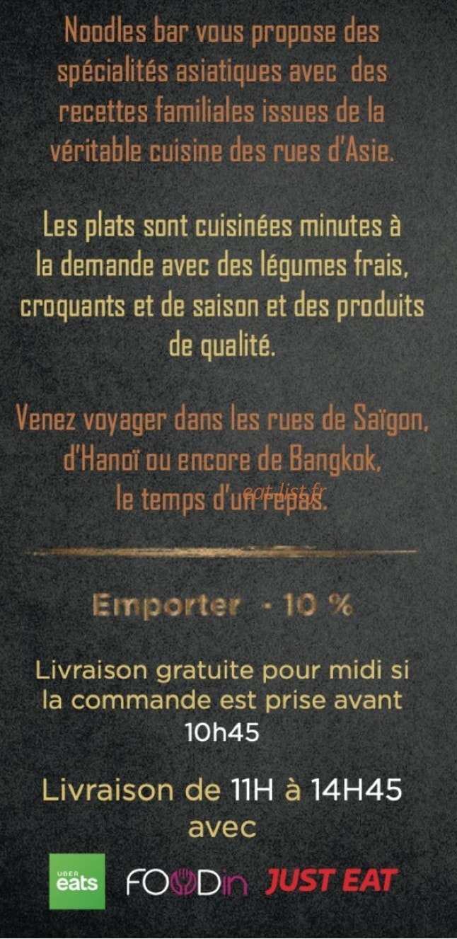 Noodles bar — carte page 6