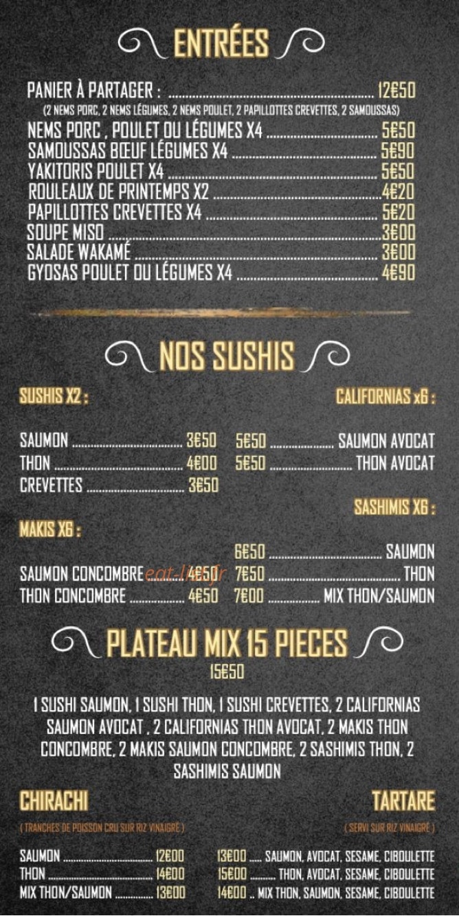 Noodles bar — carte page 3