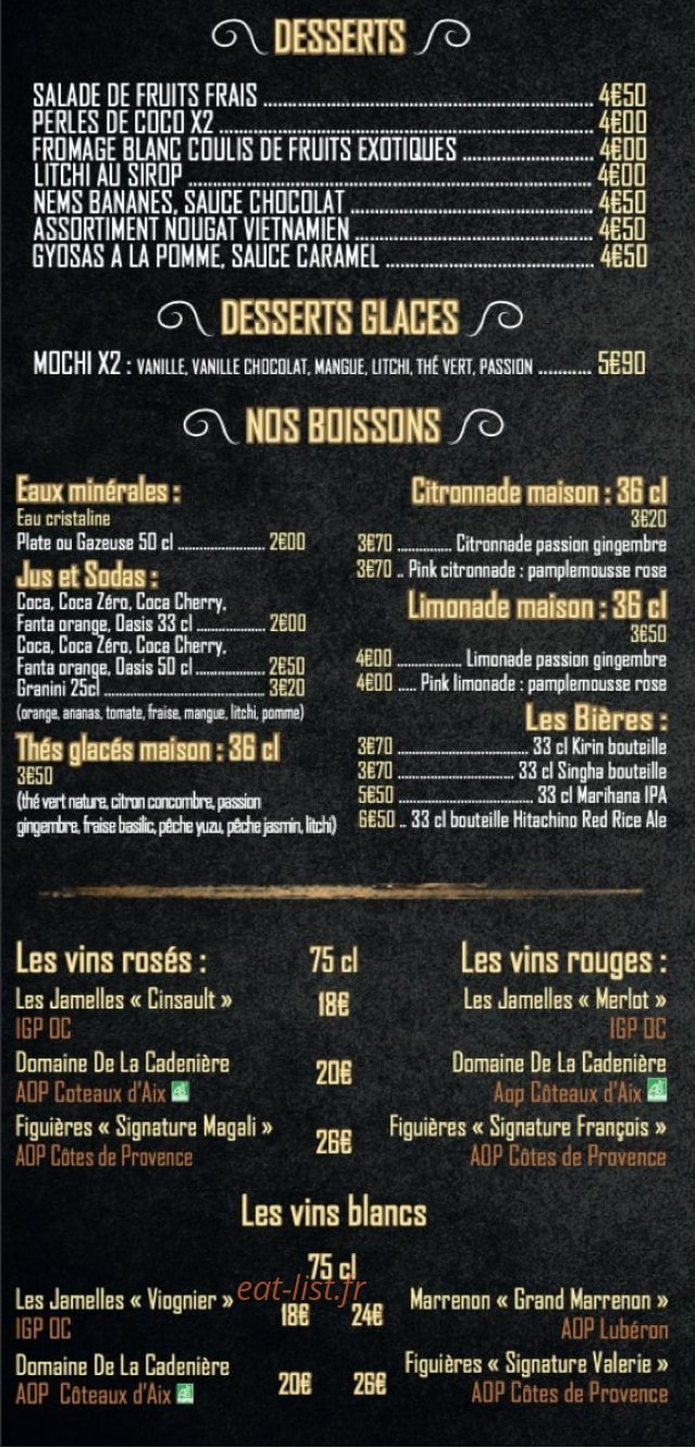 Noodles bar — carte page 5