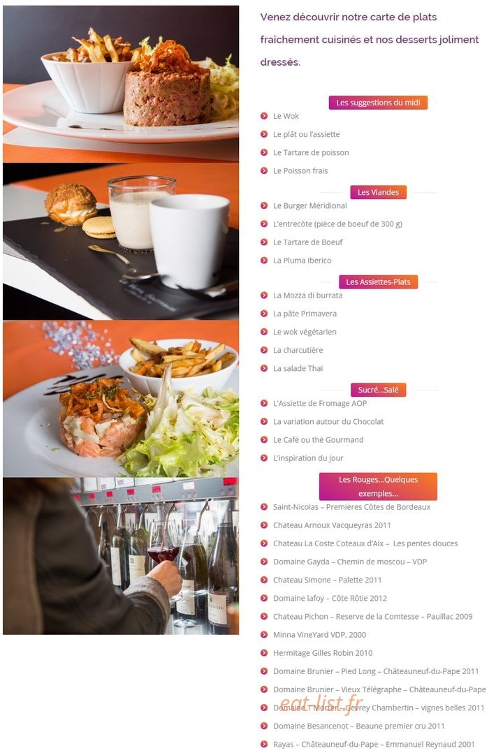 Oenobar — carte page 1