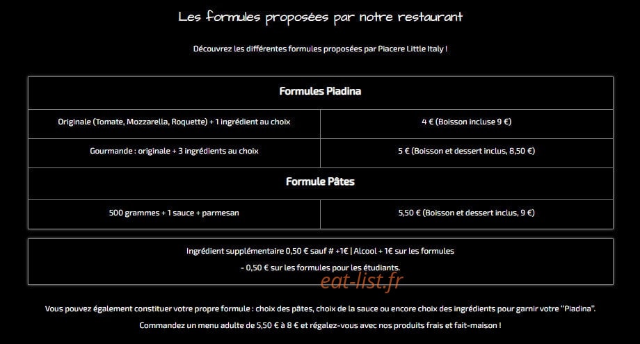 Piacere — carte page 1