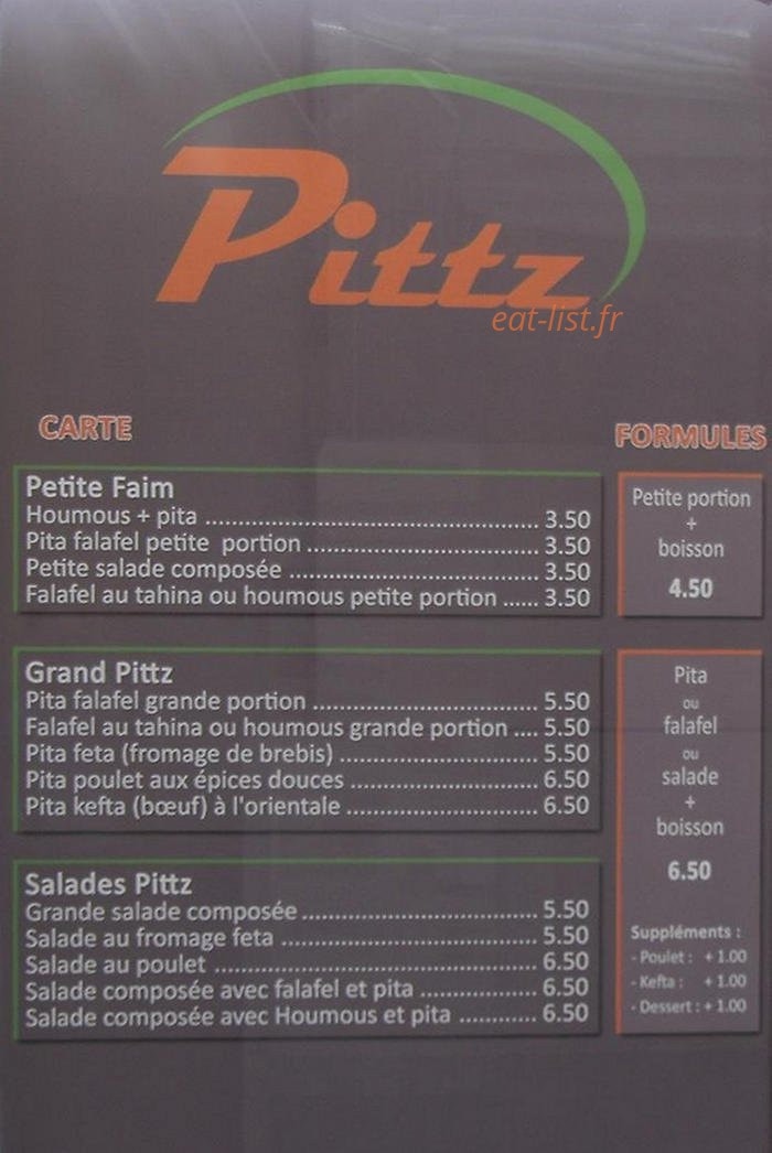 Pittz — carte page 1