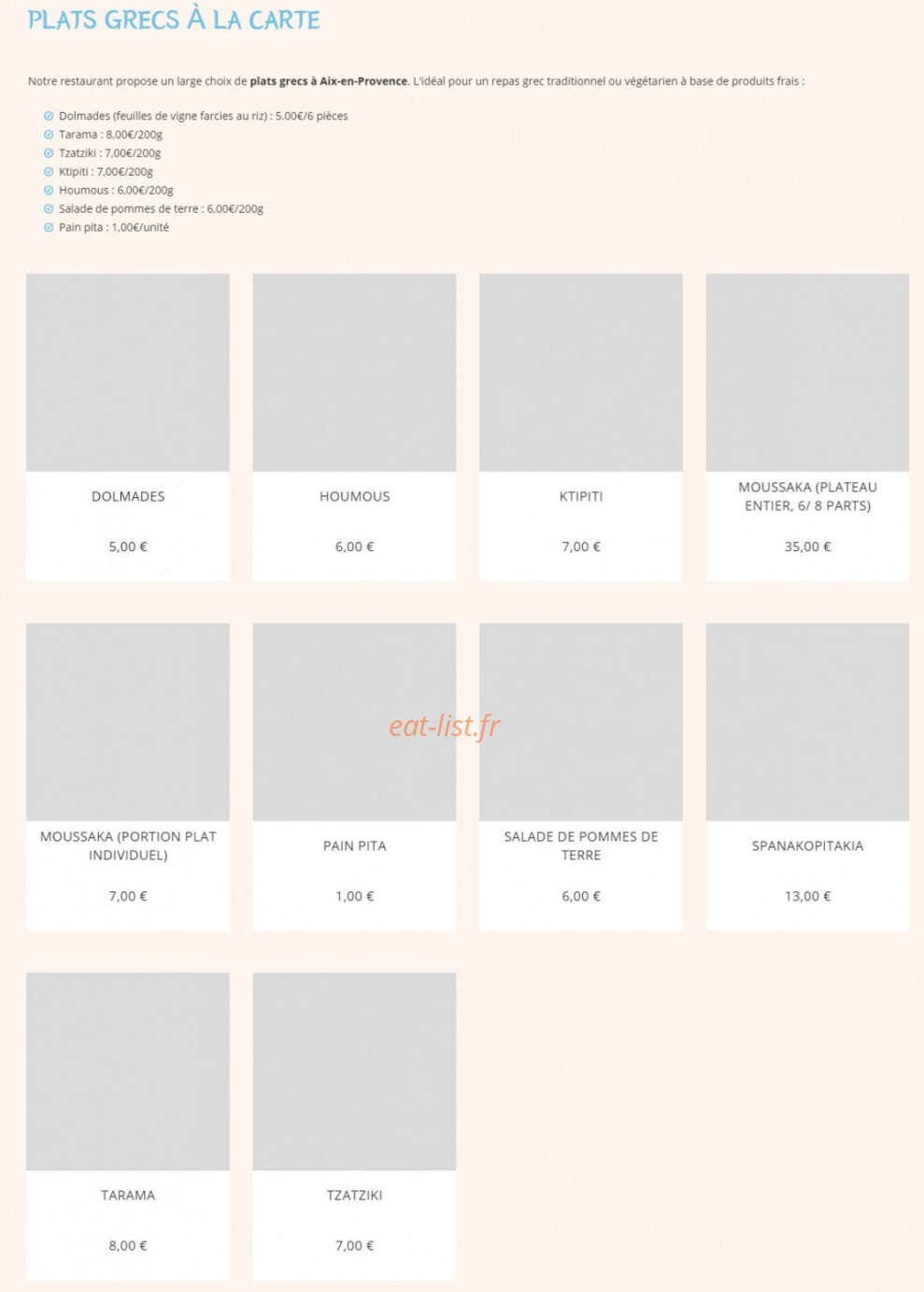 Platanos — carte page 3