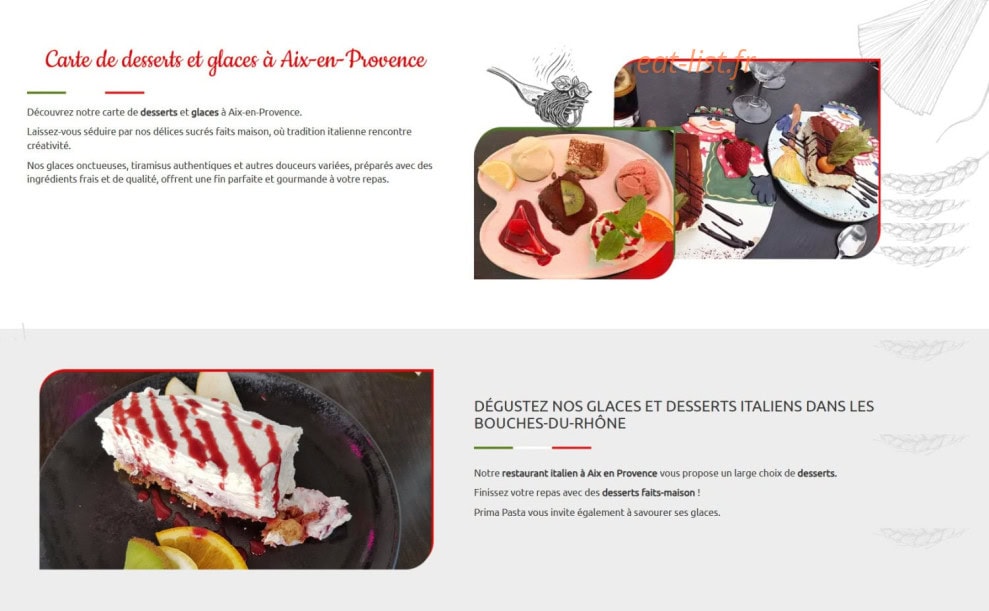 Prima pasta — carte page 8