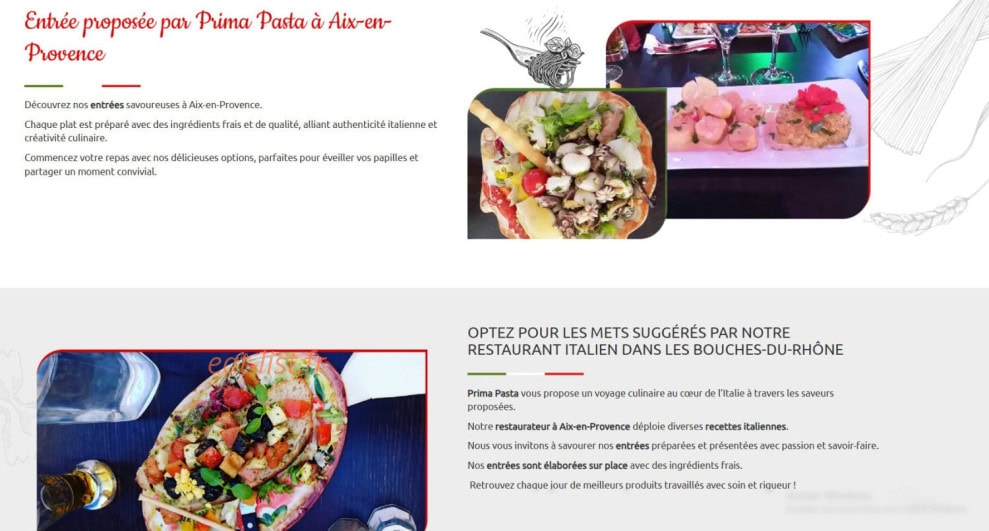 Prima pasta — carte page 14