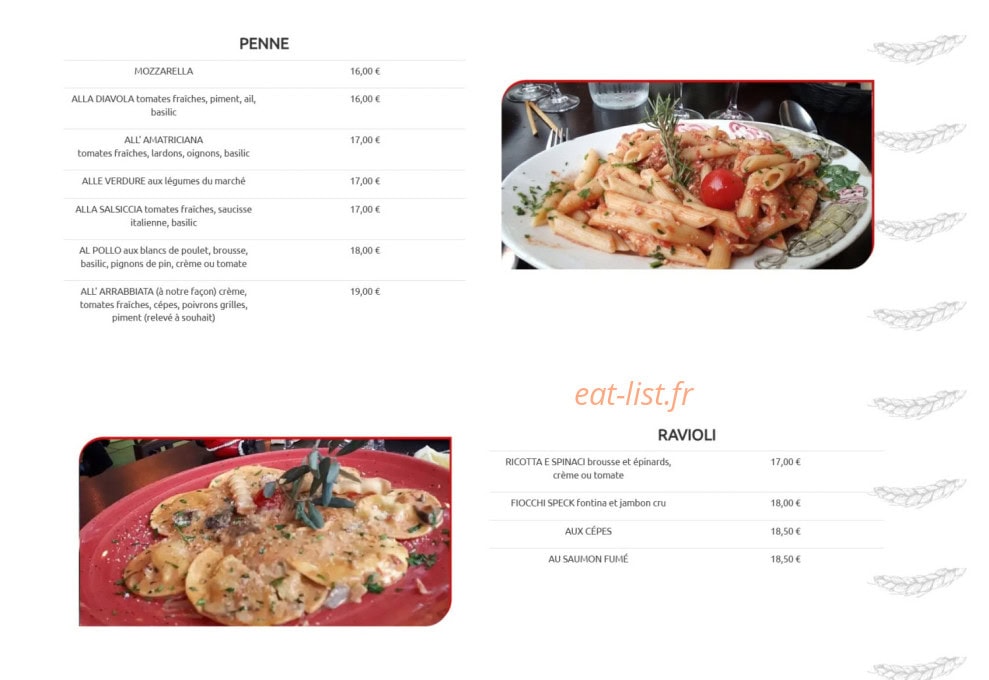 Prima pasta — carte page 5