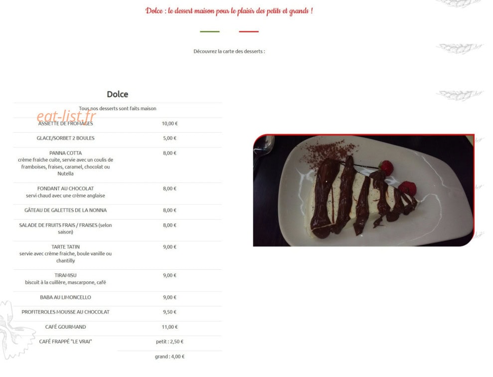Prima pasta — carte page 9