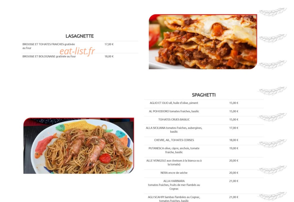 Prima pasta — carte page 3