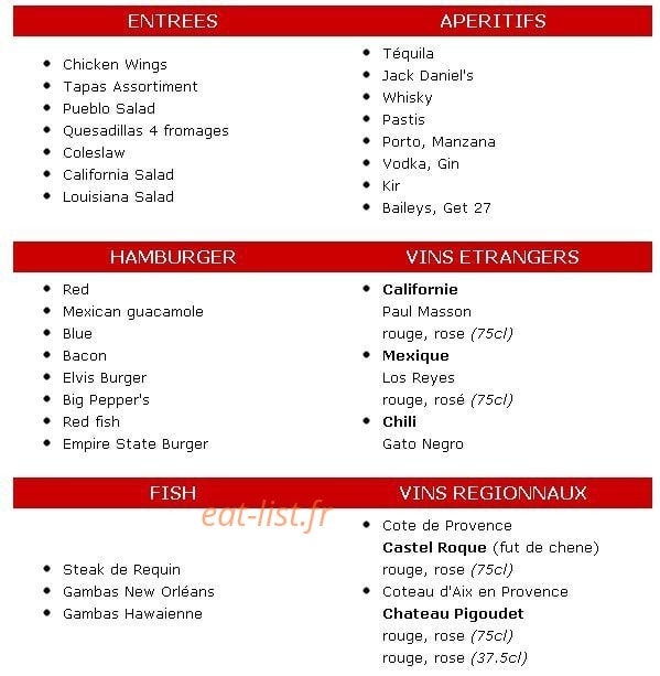 Red Peppers — carte page 1