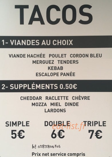 Snack Le Juste à Côté — carte page 3