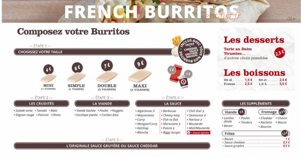 Taking food — carte page 2