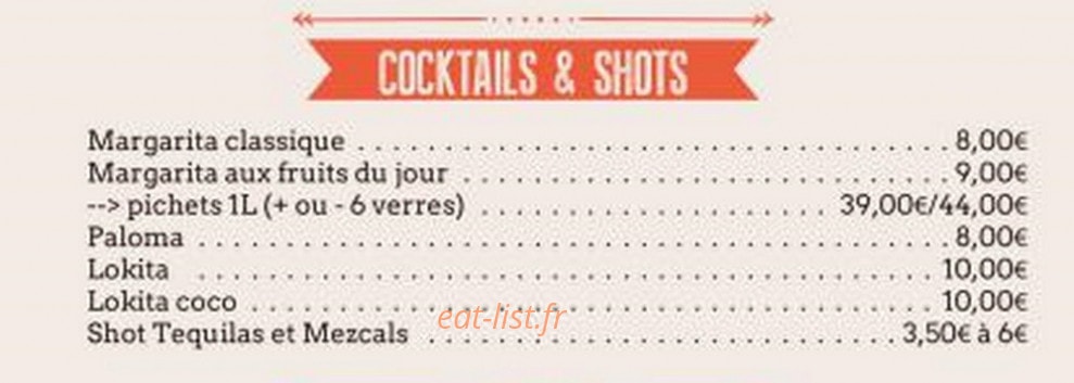 Taquería LoKa — carte page 3