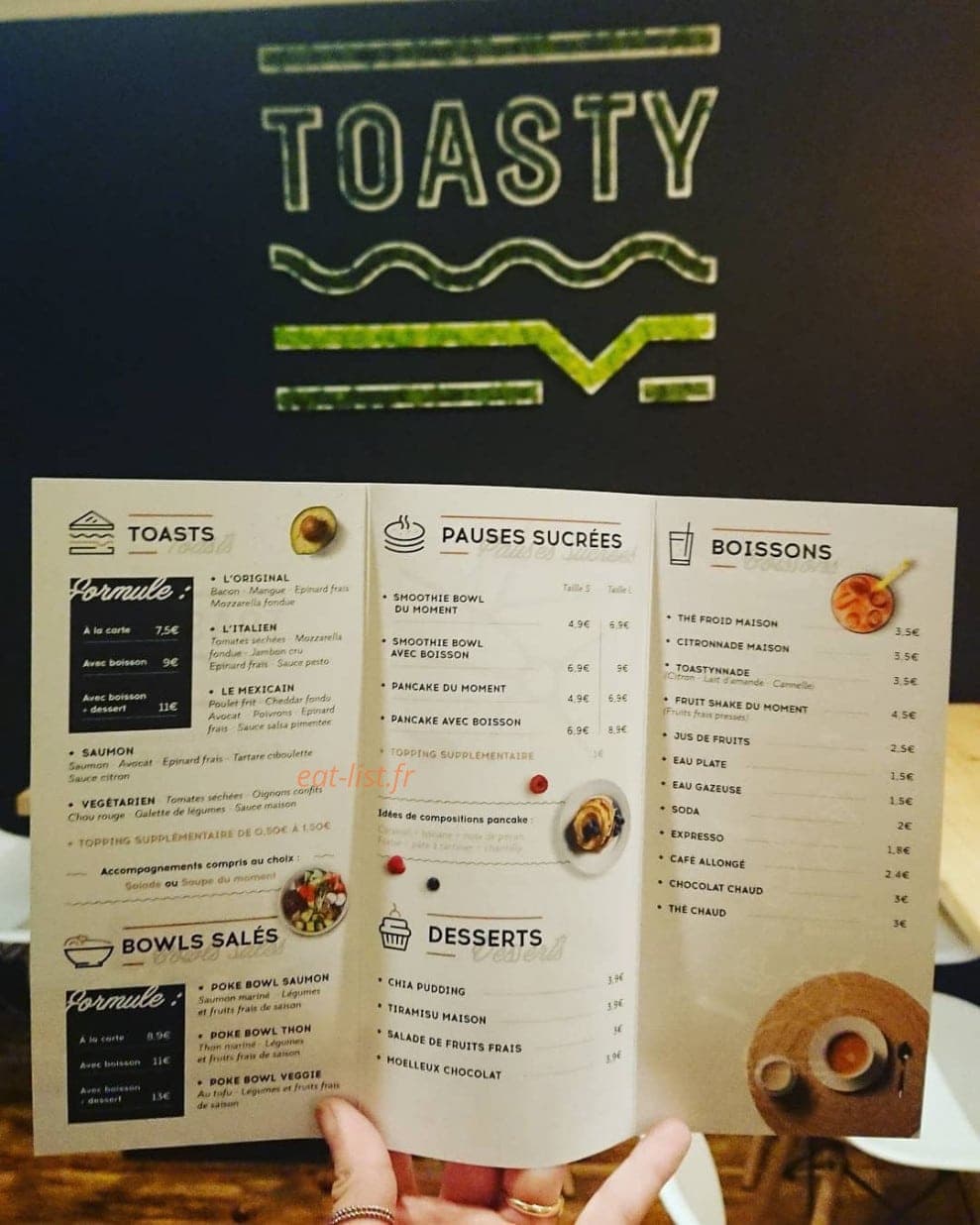 Toasty Poke — carte page 1