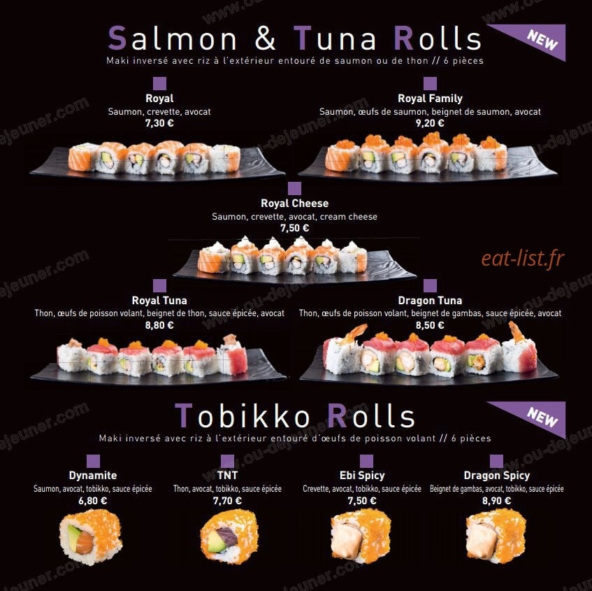 Enjoy sushi — carte page 14