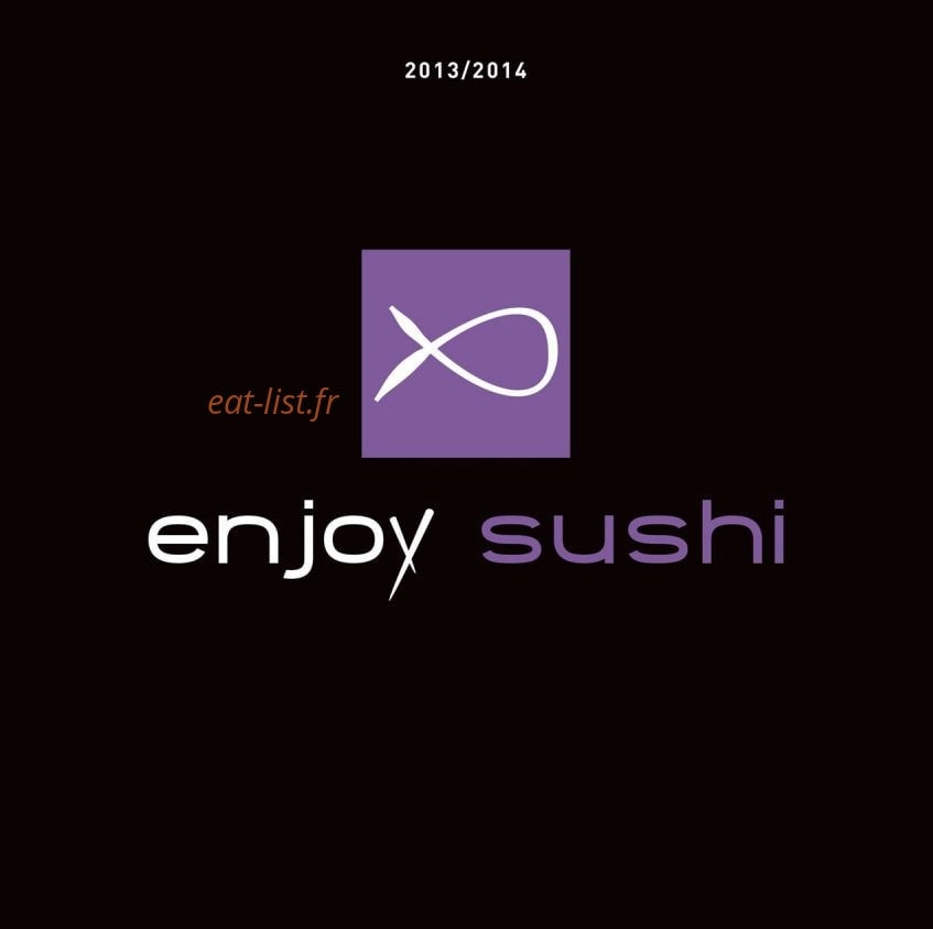 Enjoy sushi — carte page 1