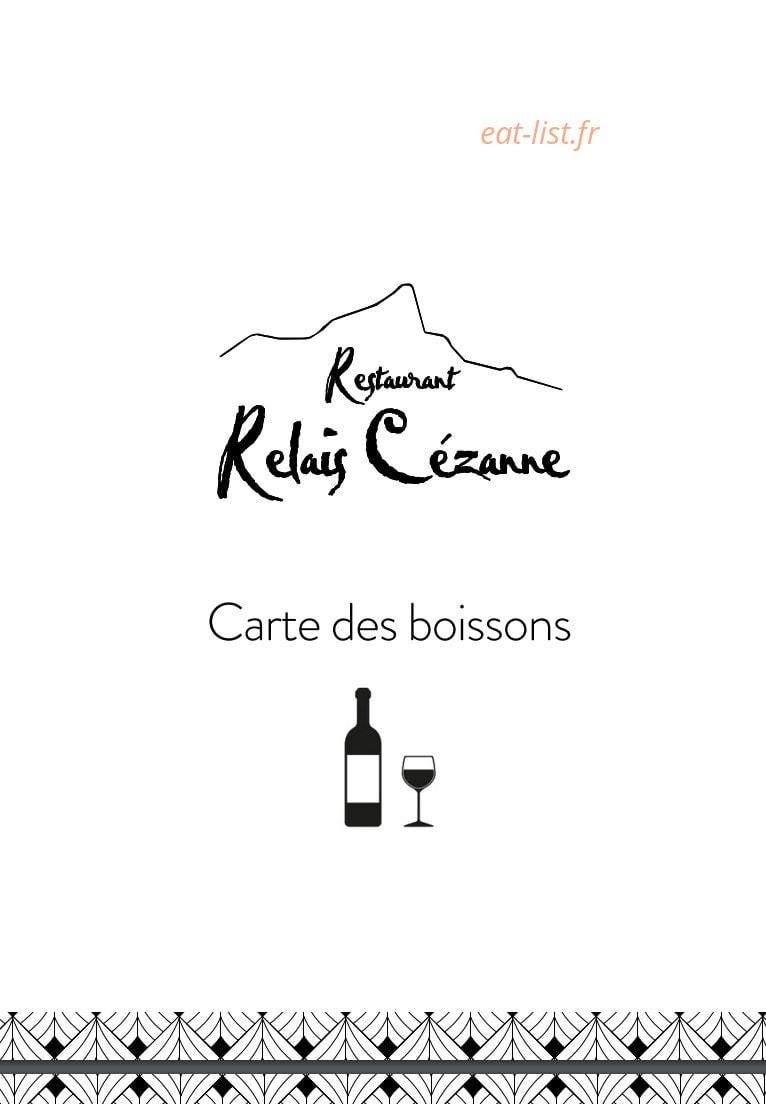 Le Relais Cézanne — carte page 6