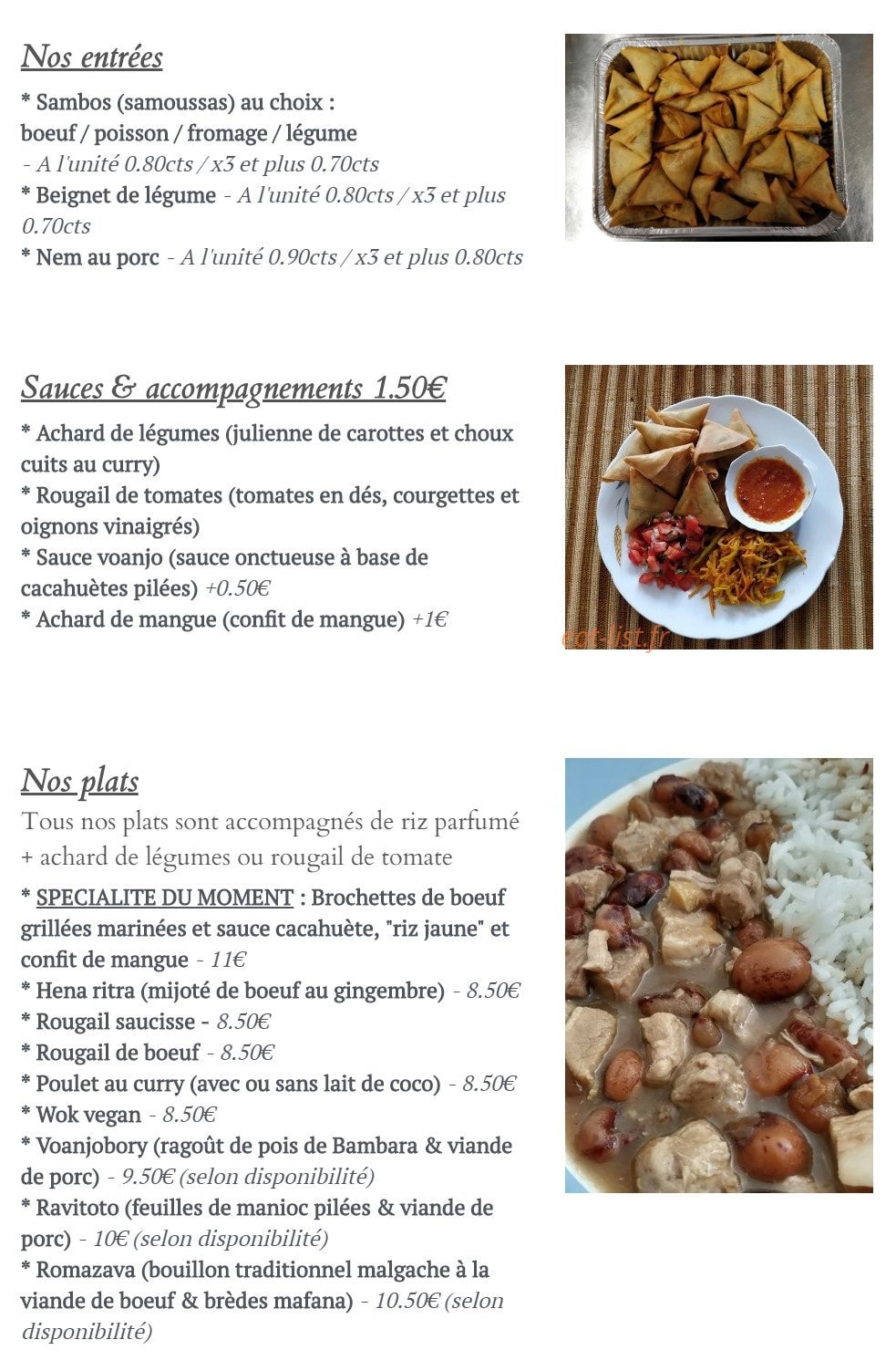 Le tana — carte page 1