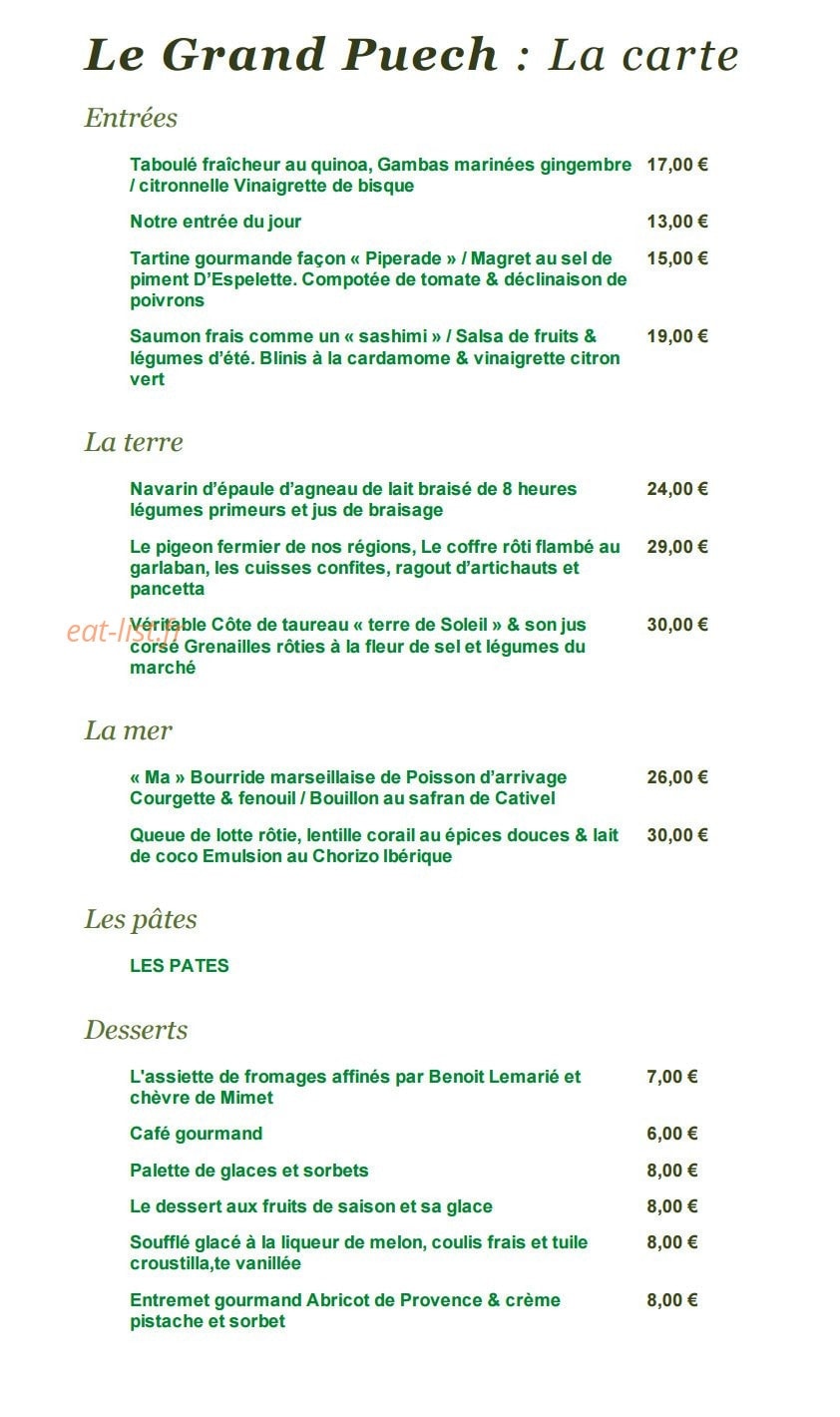 Le Grand Puech — carte page 1