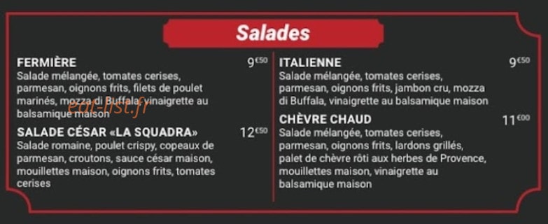 La Squadra — carte page 8
