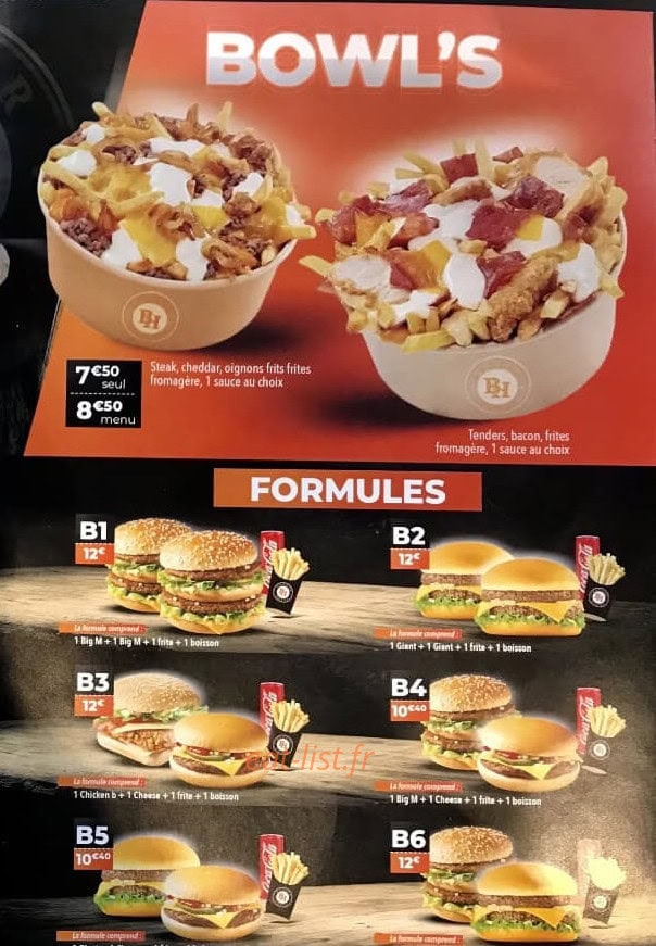 Burger House — carte page 2