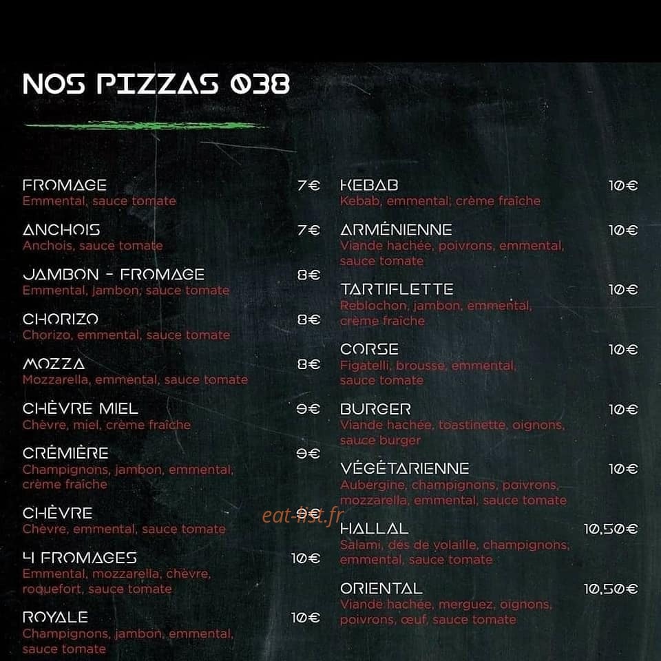 Chez Tony — carte page 2