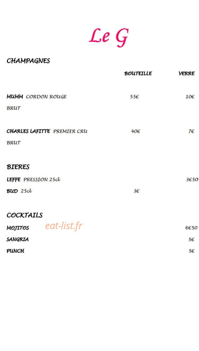 LE G — carte page 3