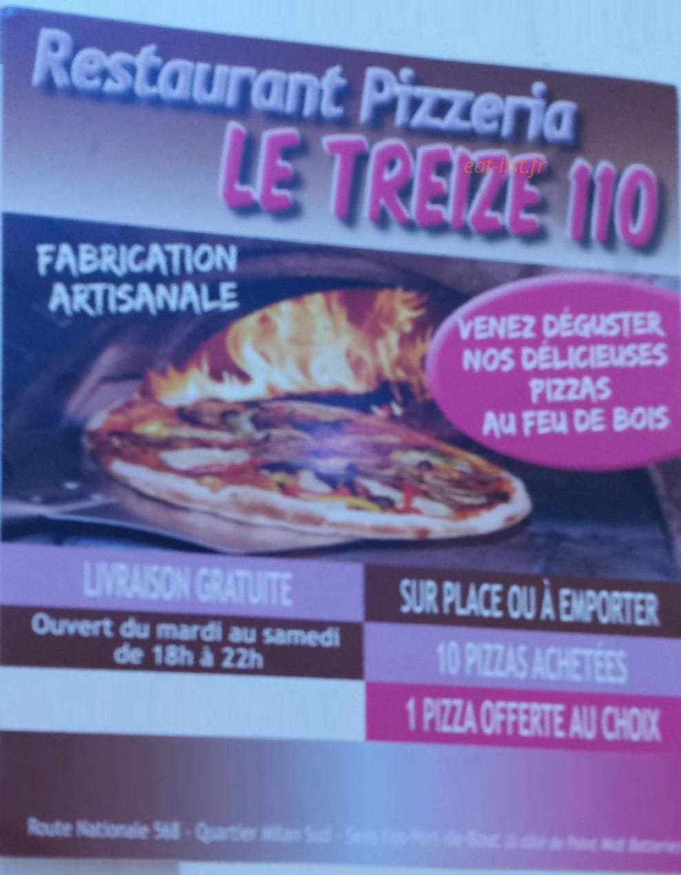 Le Treize 110 — carte page 1