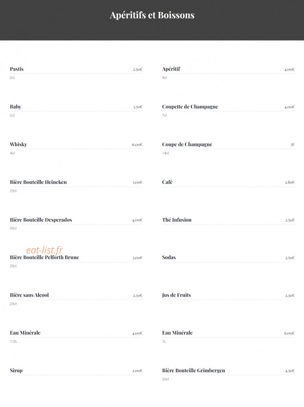 Chez Yo — carte page 6