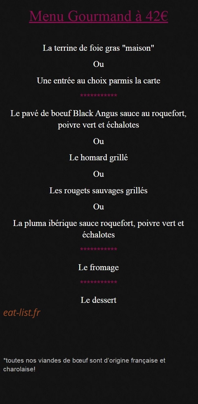 Le Mas des Vignes — carte page 4