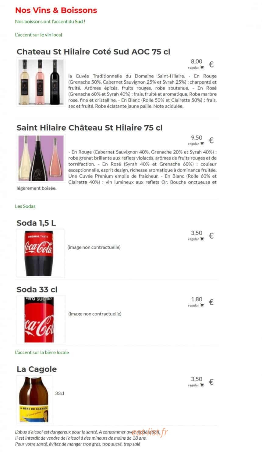 Pizza Coudoux Chez Aldo — carte page 9