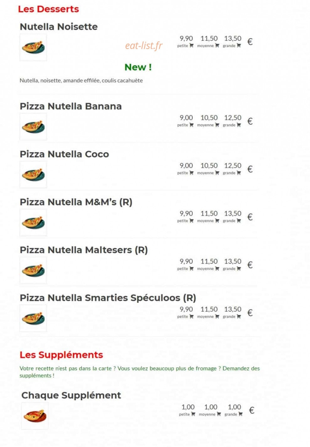 Pizza Coudoux Chez Aldo — carte page 8