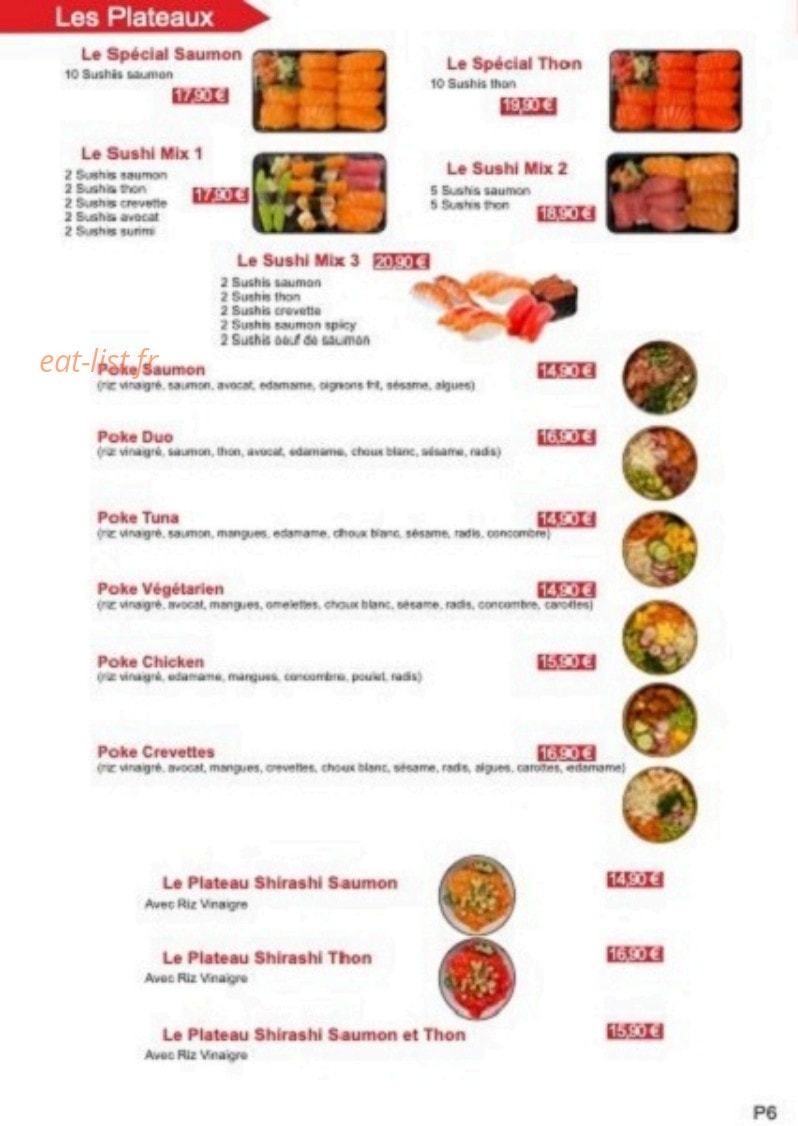 Sushis Binto — carte page 6